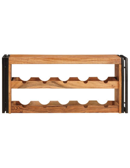 Portabottiglie 100 x 45 x 33 cm Legno di Acacia Massello