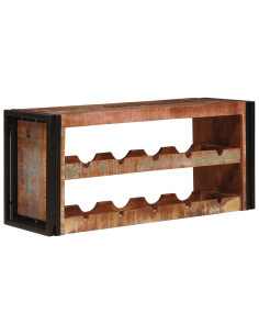 Portabottiglie 100 x 45 x 33 cm Legno massello riciclato 2