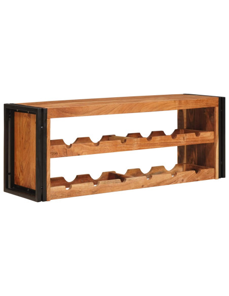 Portabottiglie 100 x 45 x 33 cm Legno di Acacia Massello