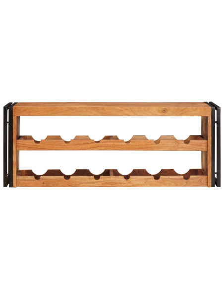 Portabottiglie 100 x 45 x 33 cm Legno di Acacia Massello
