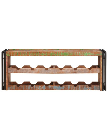 Portabottiglie 100 x 45 x 33 cm Legno massello riciclato
