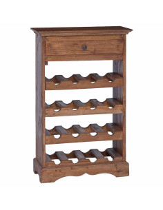 Portabottiglie Legno di Mogano Massello 2