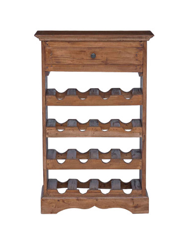 Portabottiglie Legno di Mogano Massello