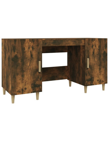 Scrivania Rovere Fumo 140x50x75 cm in Legno Multistrato