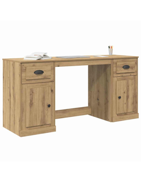 Scrivania con armadietto Rovere artigianale 154,5 x 50 x 75 cm
