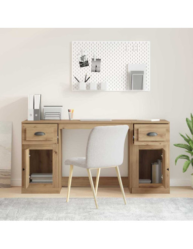 Scrivania con armadietto Rovere artigianale 154,5 x 50 x 75 cm