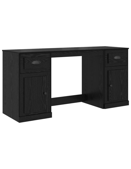 Scrivania con armadietto Rovere Nero 154,5 x 50 x 75 cm