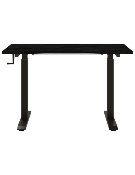Scrivania con archiviazione Nero e Marrone Scuro 120 x 60 cm