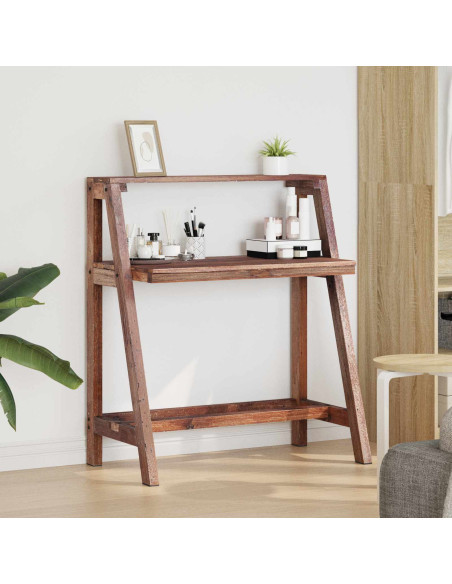 Scrivania Marrone 90 x 50 x 103 cm Legno Recuperato Massello