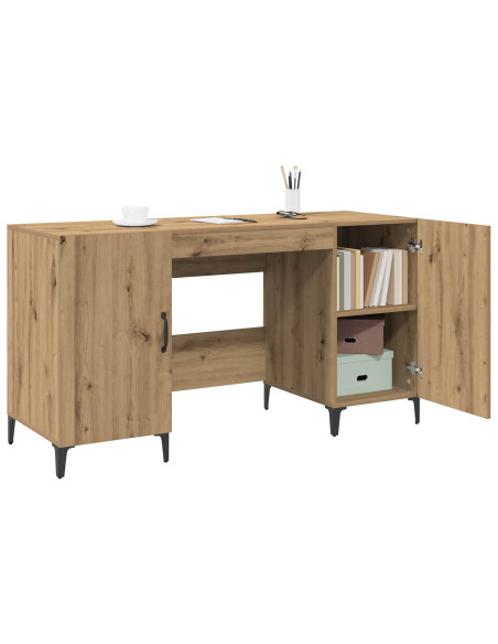 Scrivania Rovere Artigianale 140 x 50 x 75 cm Legno multistrato