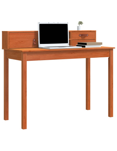 Scrivania con cassetto Marrone cerato 110 x 50 x 93 cm