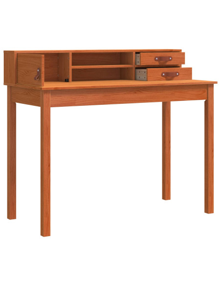 Scrivania con cassetto Marrone cerato 110 x 50 x 93 cm