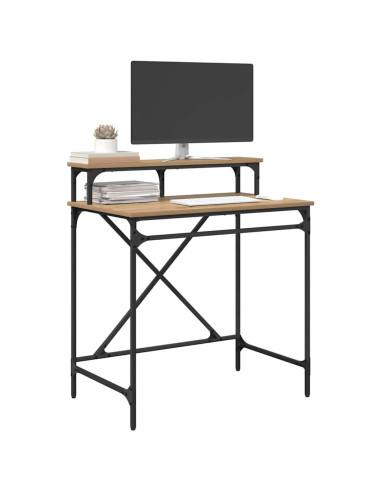Scrivania Rovere artigianale 80 x 50 x 90 cm Legno multistrato