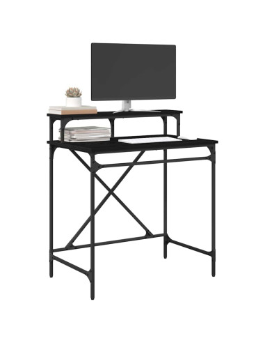 Scrivania Rovere Nero 80 x 50 x 90 cm Legno multistrato