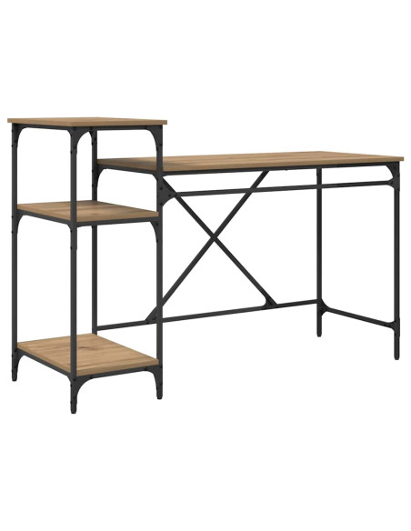 Scrivania Rovere artigianale 135 x 50 x 90 cm Legno multistrato