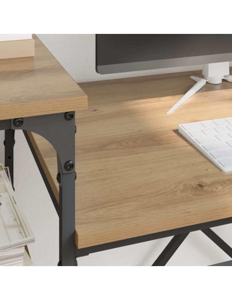 Scrivania Rovere artigianale 135 x 50 x 90 cm Legno multistrato
