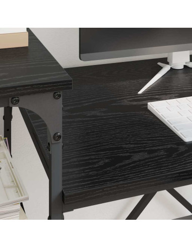 Scrivania Rovere Nero 105 x 50 x 90 cm Legno multistrato