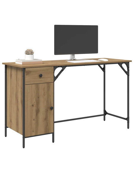 Scrivania per computer Rovere artigianale 131 x 48 x 75 cm