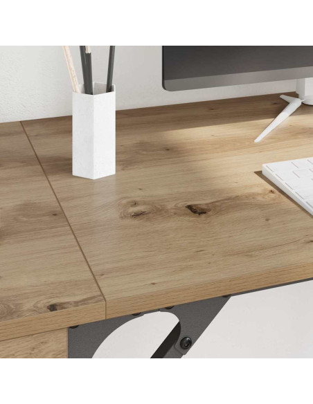 Scrivania per computer Rovere artigianale 131 x 48 x 75 cm