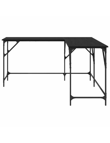Scrivania Rovere Nero 149 x 149 x 75 cm Legno multistrato