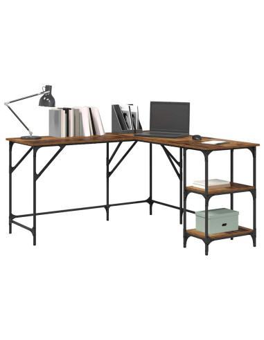 Scrivania Legno vecchio 139 x 139 x 75 cm Legno multistrato