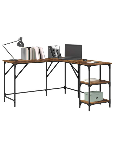 Scrivania Legno vecchio 139 x 139 x 75 cm Legno multistrato