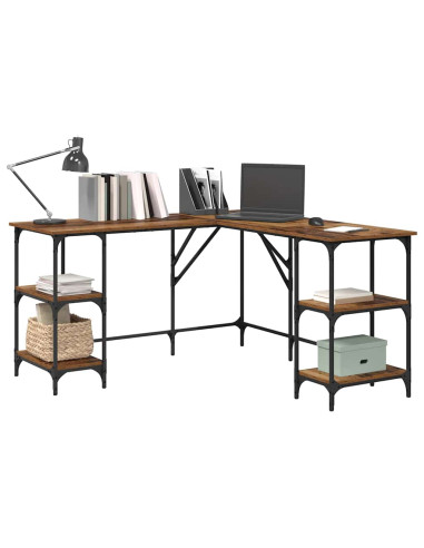 Scrivania Legno vecchio 139 x 139 x 75 cm Legno multistrato