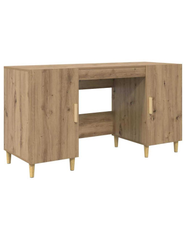 Scrivania Rovere artigianale 140 x 50 x 75 cm Legno multistrato