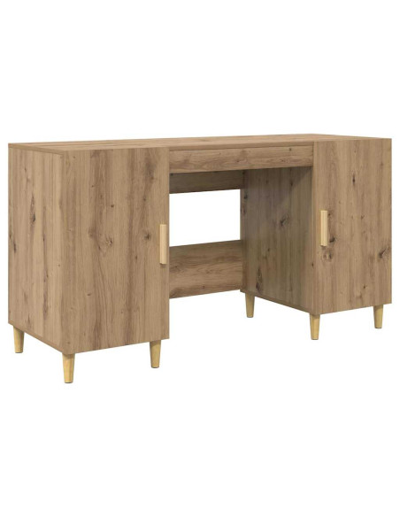 Scrivania Rovere artigianale 140 x 50 x 75 cm Legno multistrato