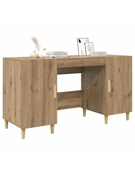 Scrivania Rovere artigianale 140 x 50 x 75 cm Legno multistrato