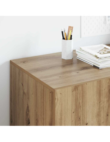 Scrivania Rovere artigianale 140 x 50 x 75 cm Legno multistrato