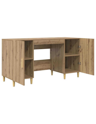 Scrivania Rovere artigianale 140 x 50 x 75 cm Legno multistrato