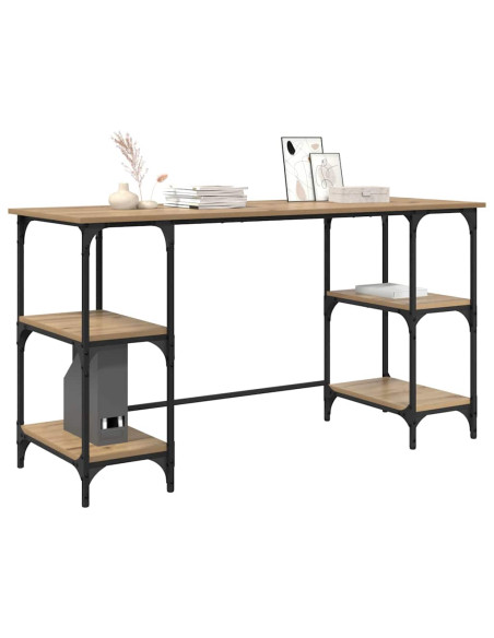 Scrivania Rovere artigianale 140 x 50 x 75 cm Legno multistrato