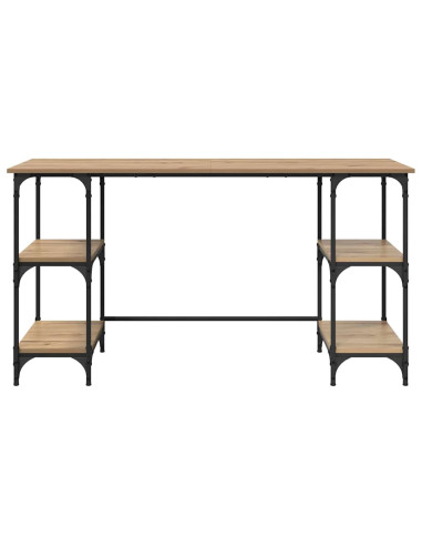 Scrivania Rovere artigianale 140 x 50 x 75 cm Legno multistrato