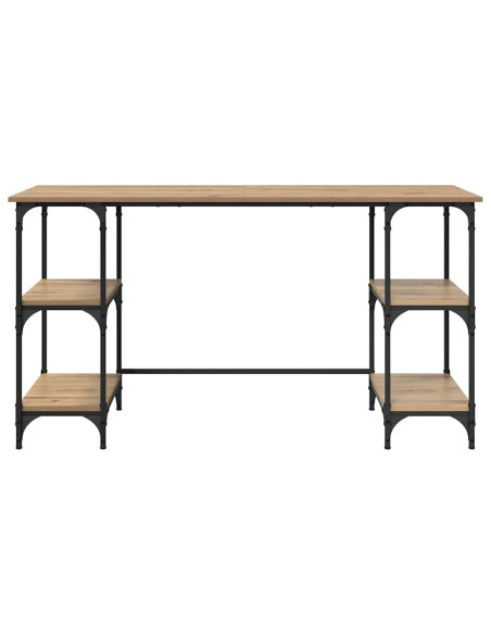 Scrivania Rovere artigianale 140 x 50 x 75 cm Legno multistrato