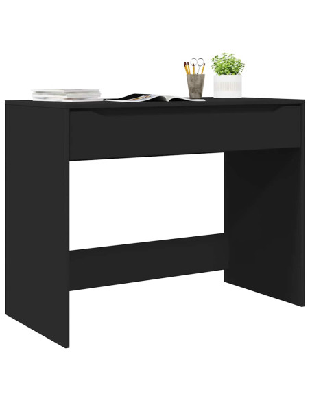 Scrivania con cassetto Nero 100 x 50 x 78 cm Legno multistrato