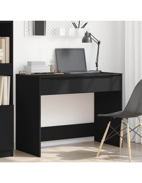 Scrivania con cassetto Nero 100 x 50 x 78 cm Legno multistrato