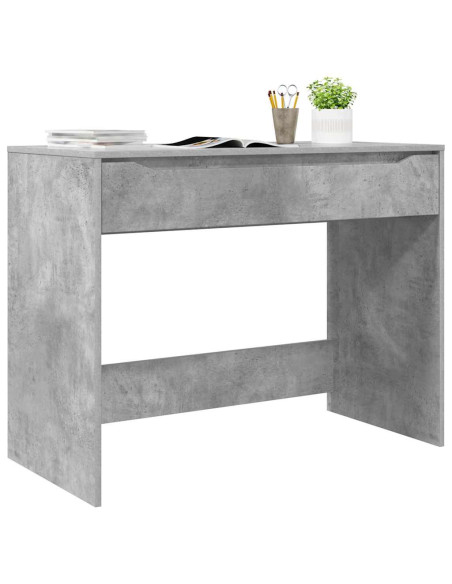 Scrivania Grigio cemento 100 x 50 x 78 cm Legno multistrato