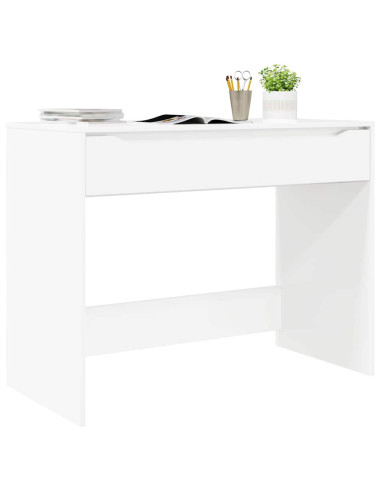 Scrivania Bianco Lucido 100 x 50 x 78 cm Legno multistrato