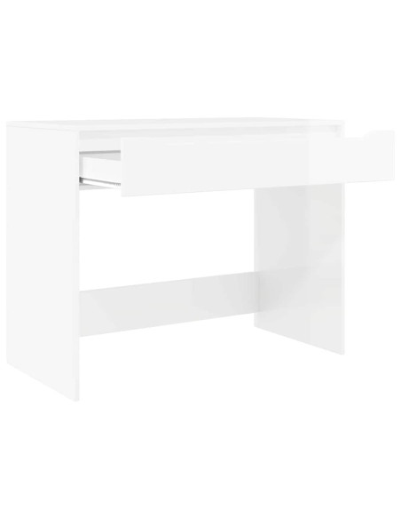 Scrivania Bianco Lucido 100 x 50 x 78 cm Legno multistrato