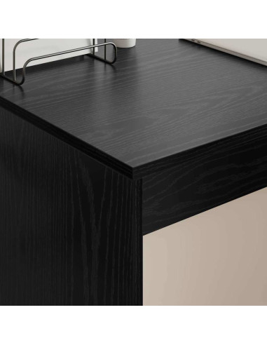 Scrivania Rovere Nero 109 x 50 x 78 cm Legno multistrato
