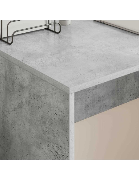 Scrivania Grigio cemento 109 x 50 x 78 cm Legno multistrato