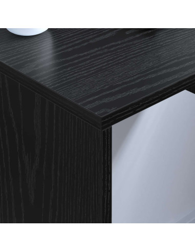 Scrivania a parete Rovere Nero 60 x 45 x 30 cm