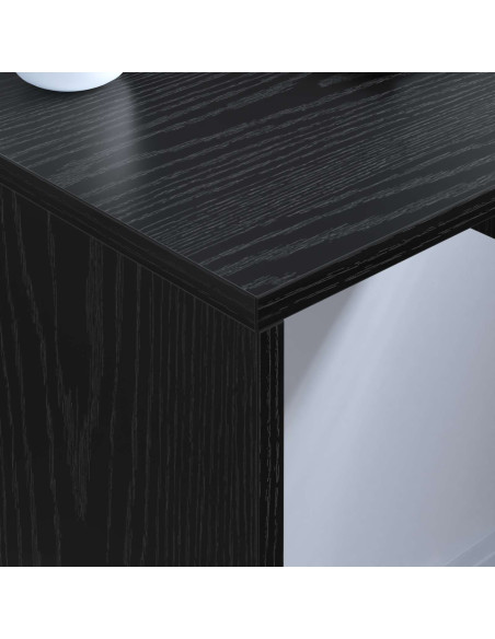 Scrivania a parete Rovere Nero 60 x 45 x 30 cm