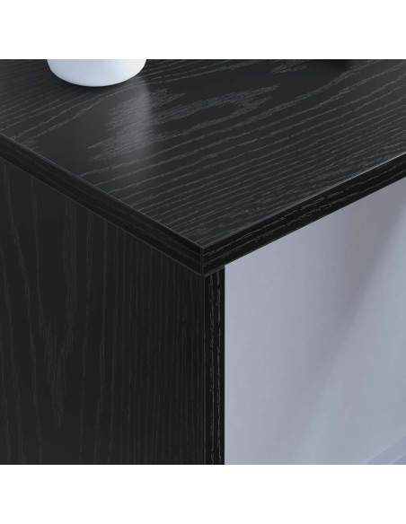 Scrivania a parete Rovere Nero 80 x 45 x 30 cm