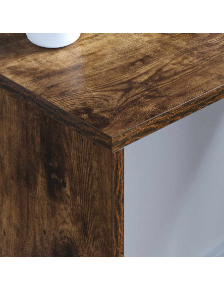 Scrivania a parete Rovere fumé 80 x 45 x 30 cm