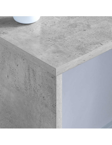 Scrivania a parete Grigio cemento 100 x 45 x 30 cm