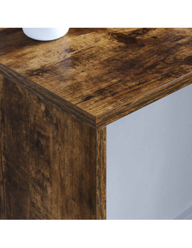 Scrivania a parete Rovere fumé 100 x 45 x 30 cm