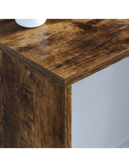 Scrivania a parete Rovere fumé 100 x 45 x 30 cm
