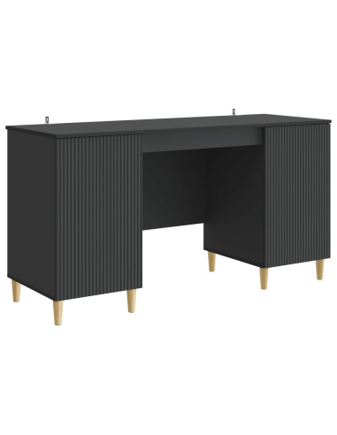 Scrivania Nero 142,5 x 50 x 75 cm Legno ingegnerizzato
